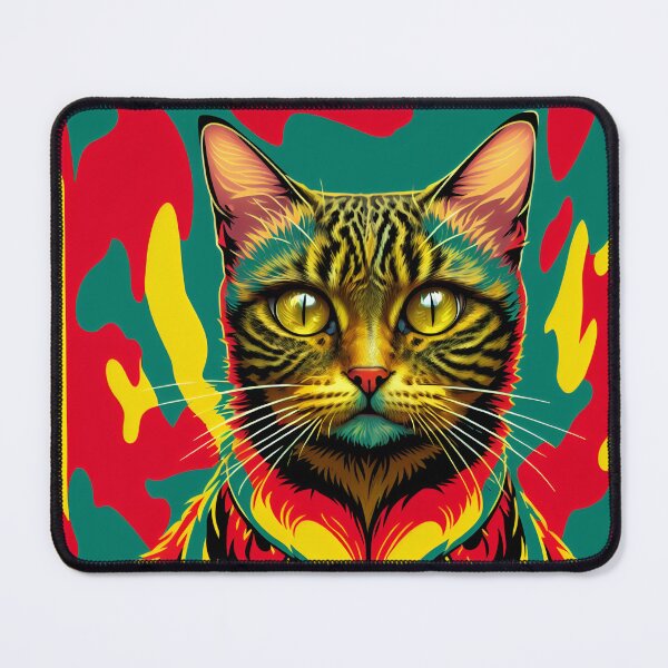 Item preview, Retro Purr-fection: Cat Art on Redbubble designed and sold by beben76.