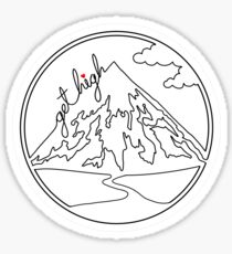 Get High (White) Sticker