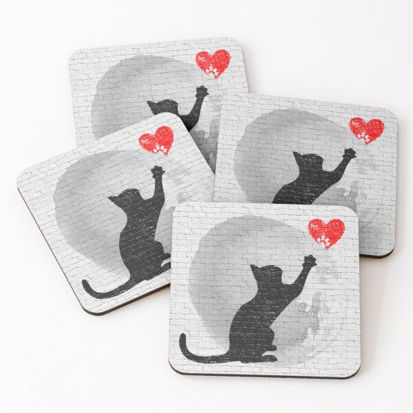 Item preview, A cat tries to touch your heart - [ PAWSITIVELY PURRFECT ] - Heart's friend designed and sold by H Jonas.