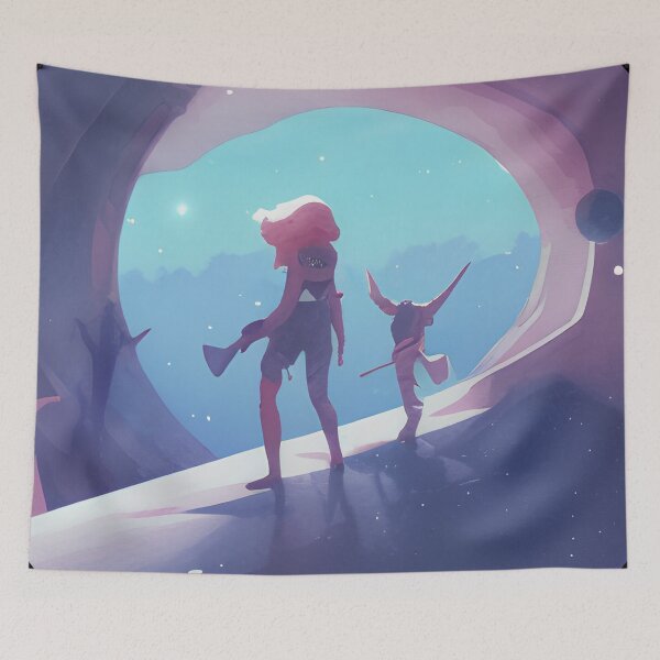 Item preview, Terran and Alien Friend designed and sold by CosmicNox.