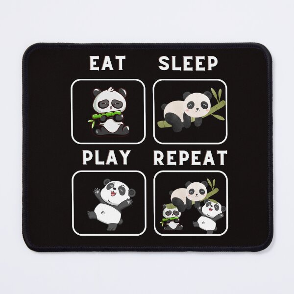 Item preview, Eat Sleep play panda white designed and sold by GJ-Creations.