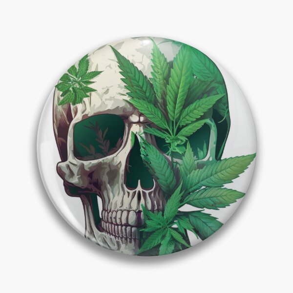 Item preview, Cannabis Skull designed and sold by CombatCreatives.