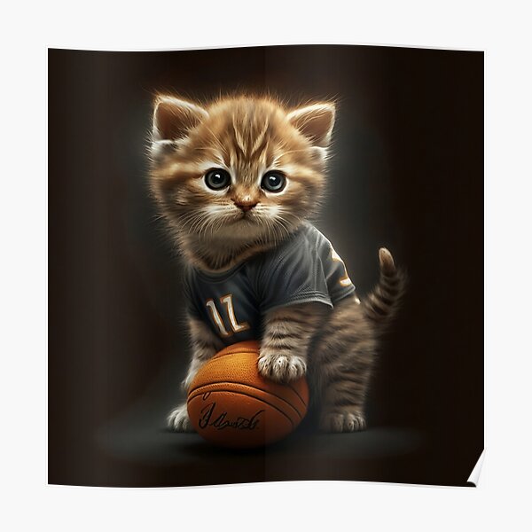 Regalos y productos: Gato Jugando Baloncesto | Redbubble