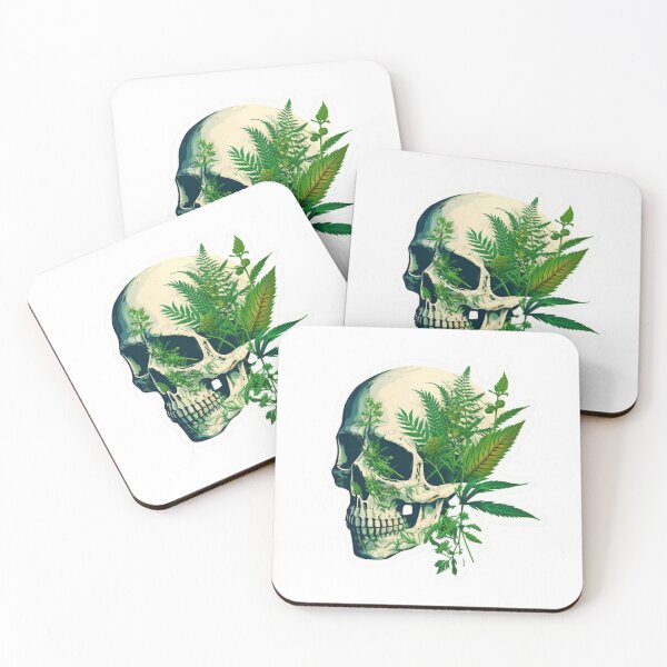 Item preview, Calavera Cannábica designed and sold by CombatCreatives.