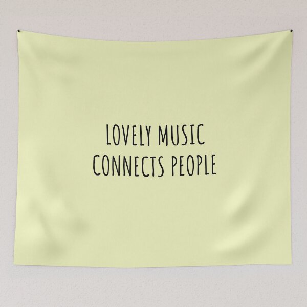 Item preview, Lovely Music Connects People - Spread Love and Unity with Our Music Designs designed and sold by Funwithmusic.