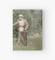 British WWI soldier meets medieval fella, 1917 Hardcover Journal