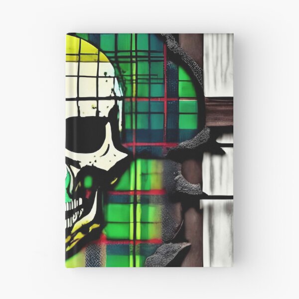 Item preview, Skull Plaid Grunge Tie Dye Bleach Acid Wash Graphic designed and sold by Anticulture.