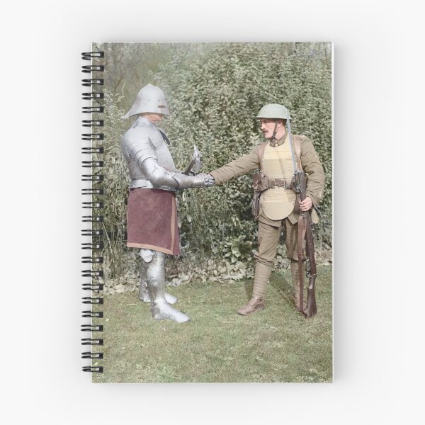 Item preview, British WWI soldier meets medieval fella, 1917 designed and sold by Cassowary Colorizations.