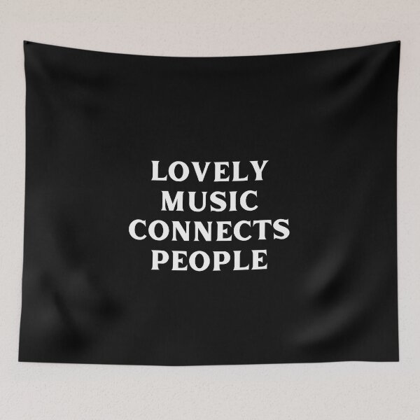 Item preview, Lovely Music Connects People - Spread Love and Unity with Our Music Designs designed and sold by Funwithmusic.