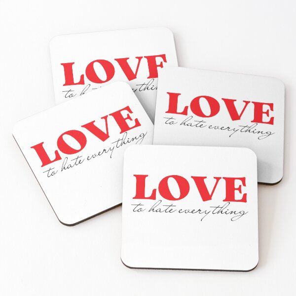 Item preview, Love to Hate Everything  designed and sold by Mimielitas-Shop.