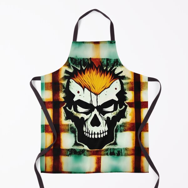 Item preview, Skull Plaid Grunge Bleach Acid Wash Graphic Skate Punk designed and sold by Anticulture.