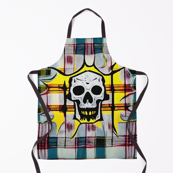 Item preview, Skull Plaid Grunge Bleach Acid Wash Graphic Skate Punk designed and sold by Anticulture.