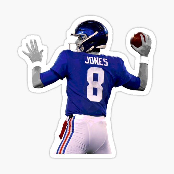 New York Giants: Daniel Jones 2021 - NFL Removable Adhesive Wall Decal XL