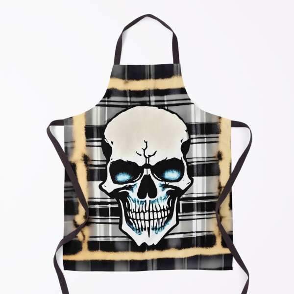 Item preview, Skull Plaid Grunge Bleach Acid Wash Graphic Skate Punk designed and sold by Anticulture.