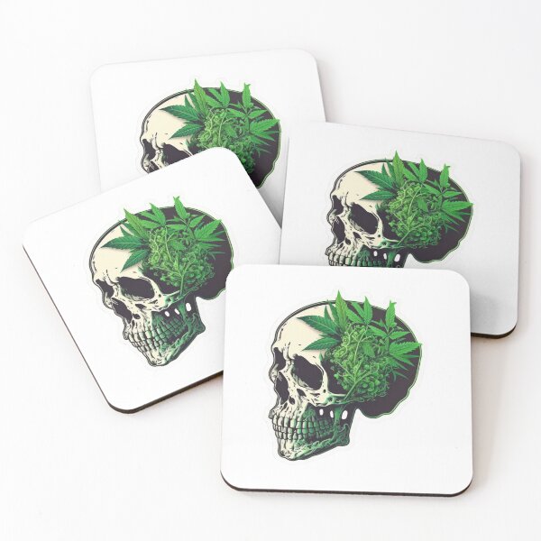 Item preview, Calavera Cannábica designed and sold by CombatCreatives.