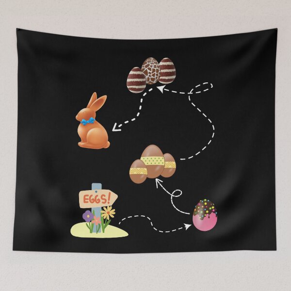 Item preview, Chocolate easter egg hunter chocolate egg hunting squad chocolate fan designed and sold by Artstastic.