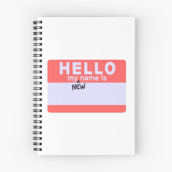 Item preview, Hello New Name Tag Trans Pronoun Identifier LGBTQIA designed and sold by GSquaredDesigns.