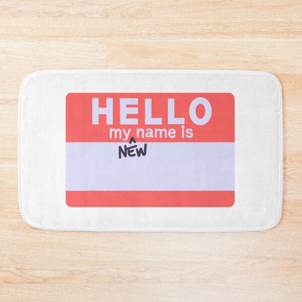 Item preview, Hello New Name Tag Trans Pronoun Identifier LGBTQIA designed and sold by GSquaredDesigns.