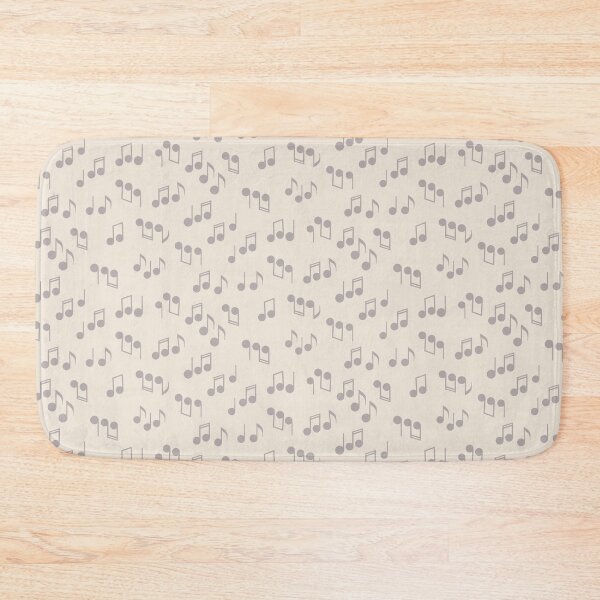Item preview, Music note pattern in clay and soft gray designed and sold by FrancesPoff.