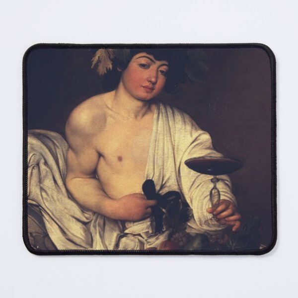 Item preview, The adolescent Bacchus Caravaggio designed and sold by Mapsart-.
