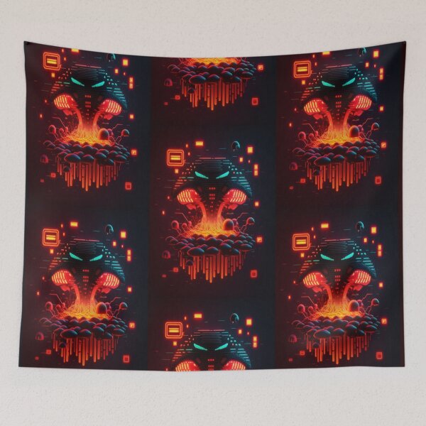 Item preview, Alien Fungi Emerges from Volcanic Depths designed and sold by Akocroux.