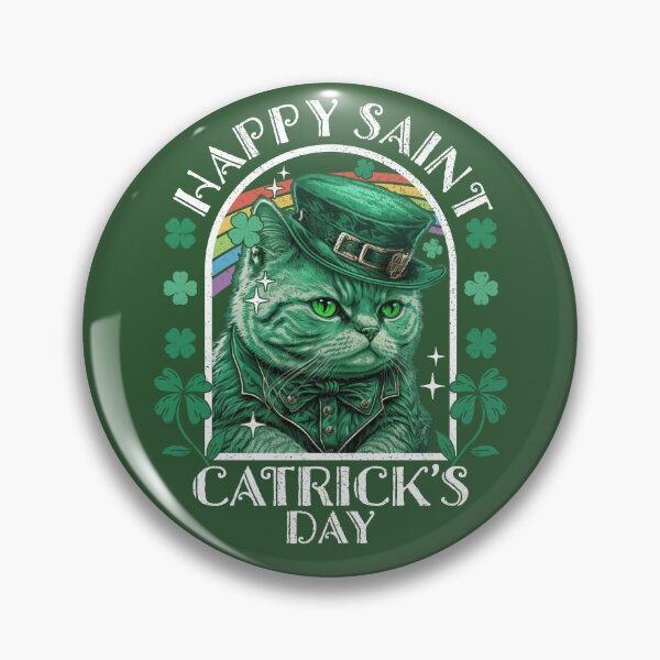 Item preview, Happy Saint Catrick's Day Cat Leprechaunn designed and sold by petestyles.