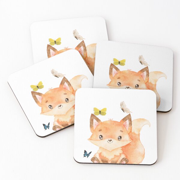Item preview, Fox and butterflies designed and sold by GJ-Creations.