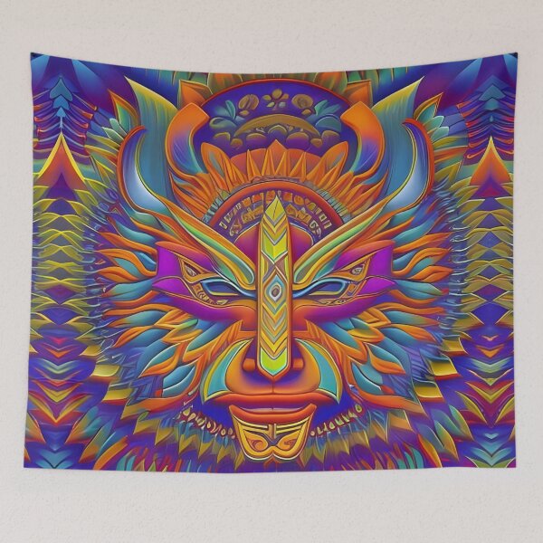 Item preview, New World Gods (32) - Mesoamerican Inspired Psychedelic Art designed and sold by TheThirdEye.