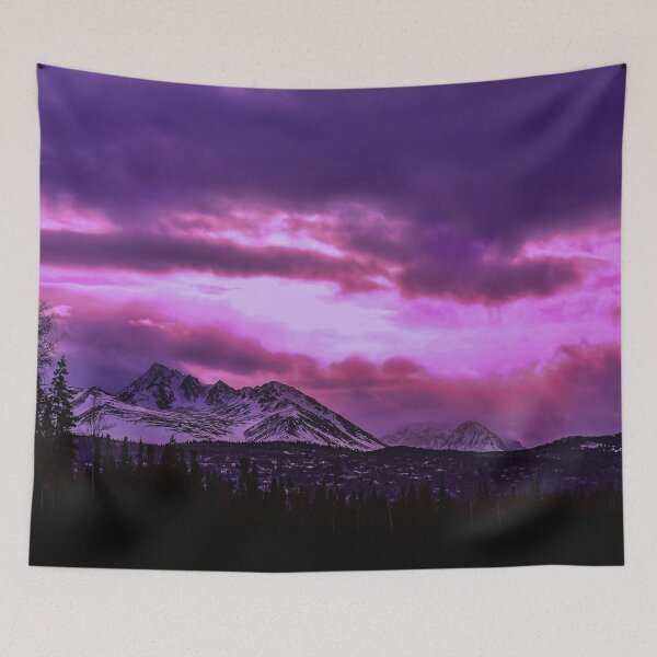 Item preview, Chugach Mountains in Purple - II designed and sold by AlsknMommaBear2.
