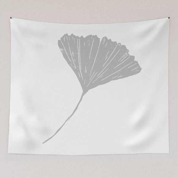 Item preview, Ginkgo biloba grey leaf designed and sold by emporiumjulium.
