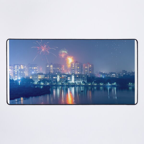 Item preview, Hyderabad cityscape in Telangana, India. designed and sold by snehit.