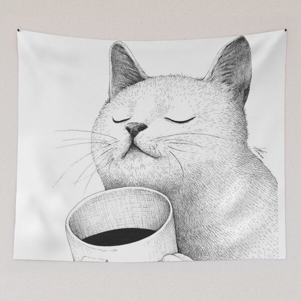 Item preview, Coffe & Cat Framed designed and sold by garlettanibel.