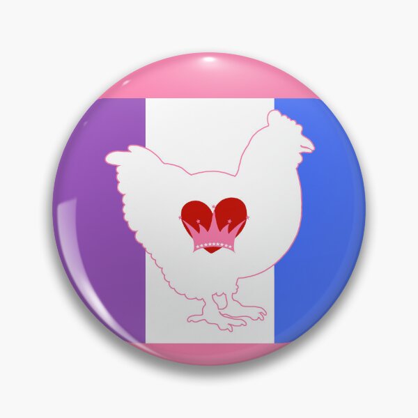Item preview, Chicken Lover - LGBTQ Drag Pride Flag Heart 01 designed and sold by Puddmuppy.