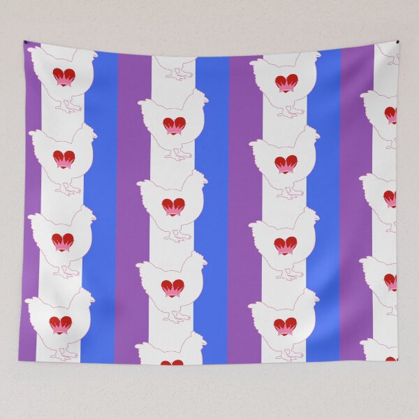 Item preview, Chicken Lover - LGBTQ Drag Pride Flag Heart 01 designed and sold by Puddmuppy.