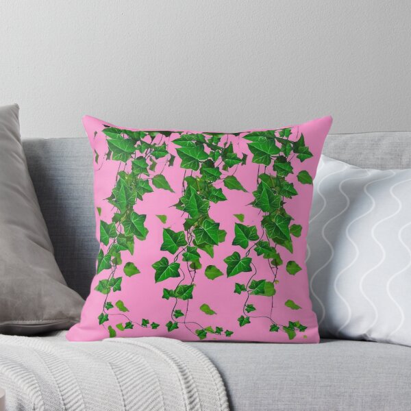 Item preview, GREEN IVY HANGING LEAVES VINES PINK ART  designed and sold by sharlesart.