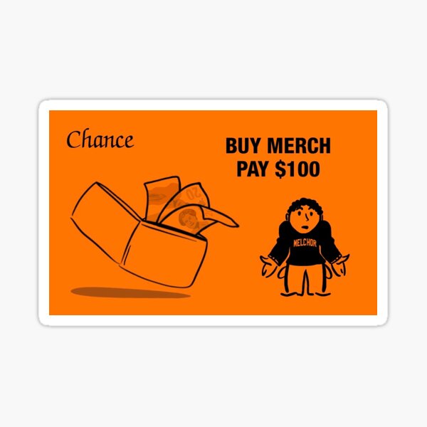 Vista previa del artículo con la obra «adam melchor chance card merch», diseñado y vendido por cameronkfong.