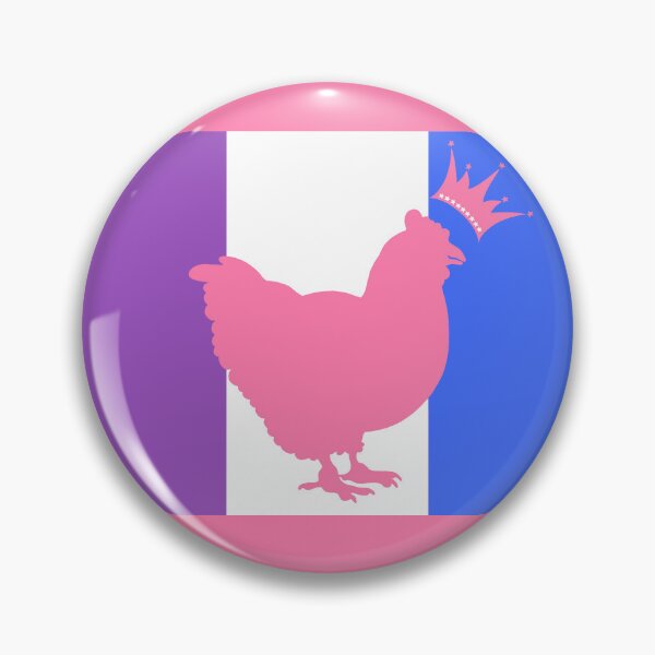 Item preview, Chicken Lover - LGBTQ Drag Pride Flag Heart 01 designed and sold by Puddmuppy.
