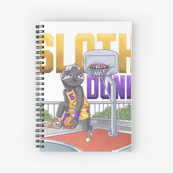 Sloth Dunk Spiral Notebook