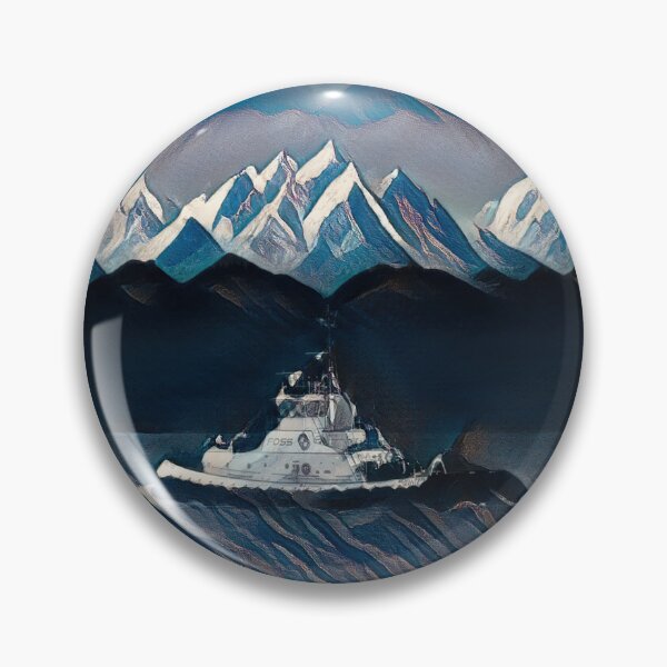 Item preview,  Foss Tugboat in the Puget Sound Blue MT designed and sold by Jason Mosley.