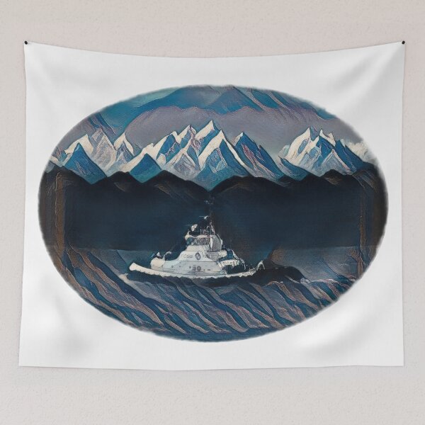 Item preview,  Foss Tugboat in the Puget Sound Blue MT designed and sold by Jason Mosley.