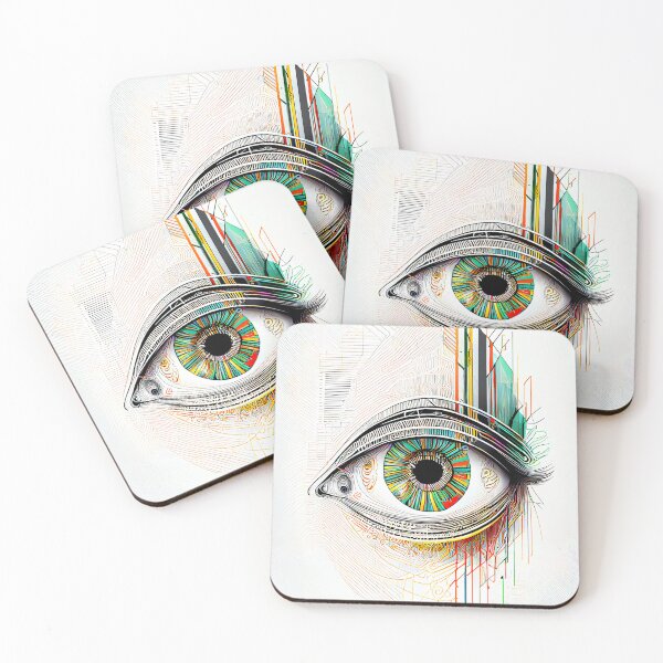Item preview, Illustration of abstract eye design designed and sold by snehit.