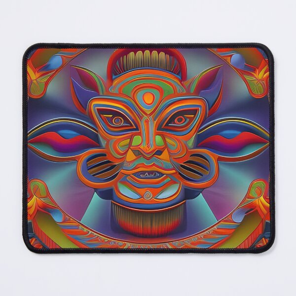 Item preview, New World Gods (33) - Mesoamerican Inspired Psychedelic Art designed and sold by TheThirdEye.