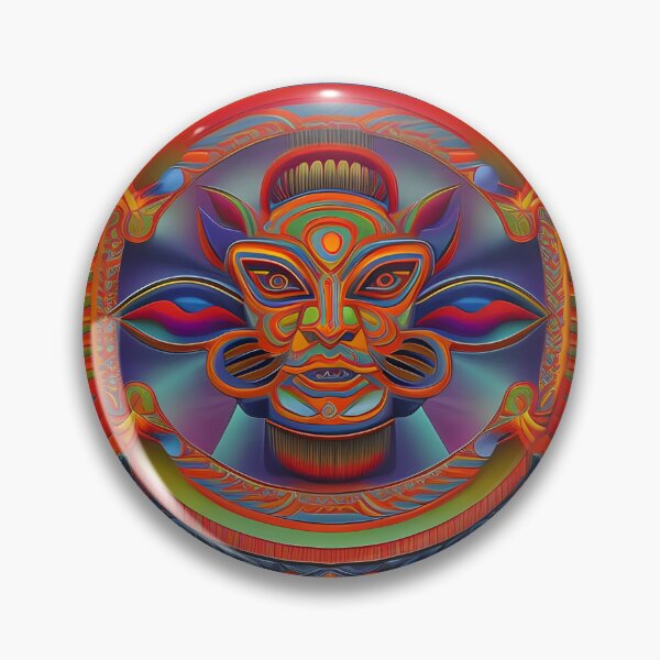 Item preview, New World Gods (33) - Mesoamerican Inspired Psychedelic Art designed and sold by TheThirdEye.