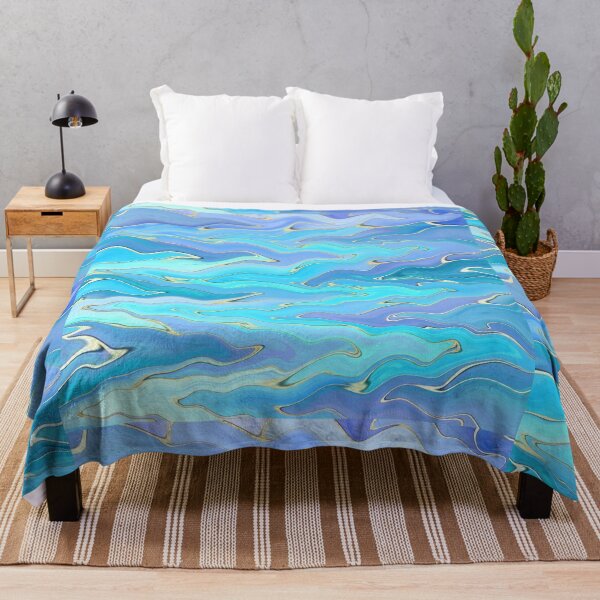 Artikelvorschau, Farbkombination Wizzle, welliges, blaues, weiches Kleid, abstrakte Farbkombination, weiches Pastellkleid, Farbkombination entworfen und verkauft von Cici-Chan.