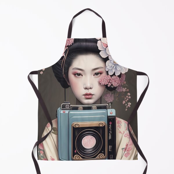 Item preview, Japanese Camera Geisha in kimono for Photography Lover designed and sold by TheTrendsDesk.