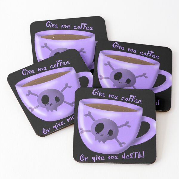 Item preview, Coffee or death? designed and sold by snailfarmer22.