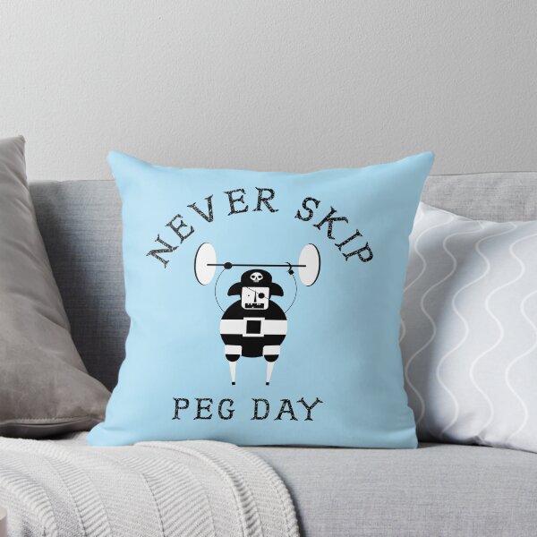 Item preview, Never skip peg day funny pirate exercise design dont skip leg day designed and sold by Theokotos.