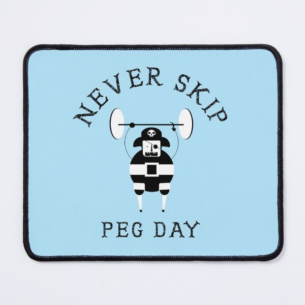 Item preview, Never skip peg day funny pirate exercise design dont skip leg day designed and sold by Theokotos.