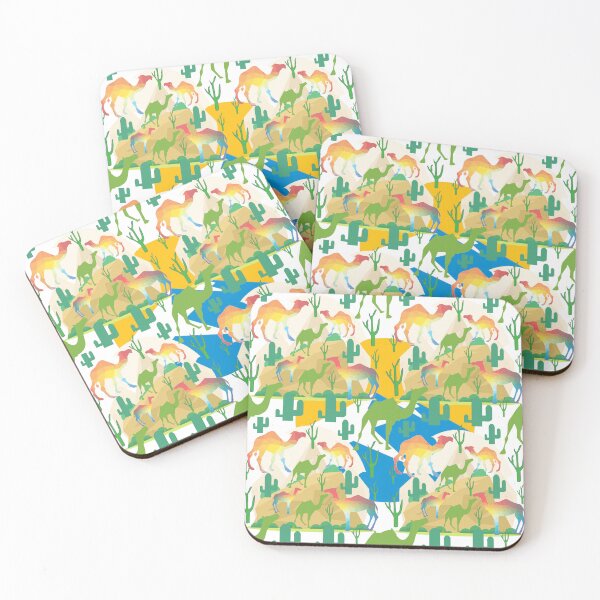 Item preview, Camel and Cactus -  Cute Abstract Art Repeat Pattern Design designed and sold by jteart.