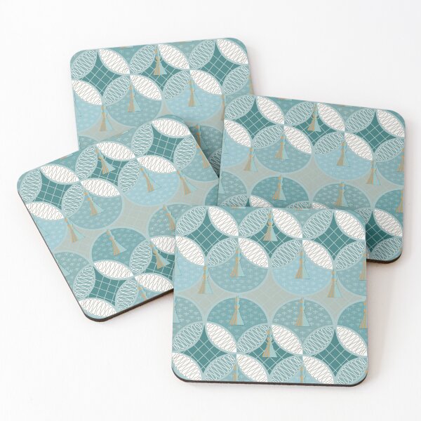 Item preview, Passementerie Deconstructed - Aqua designed and sold by Carina Parry Studios.